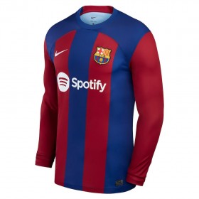 FC Barcelona Matchtröjor Hemma Fotbollströja 2023-24 Långärmad
